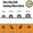 thumbnail image 2 of 8-Piece Zinc Alloy Ball Bearing Blocks with Auto Bore Flange (12mm), 2 of 4