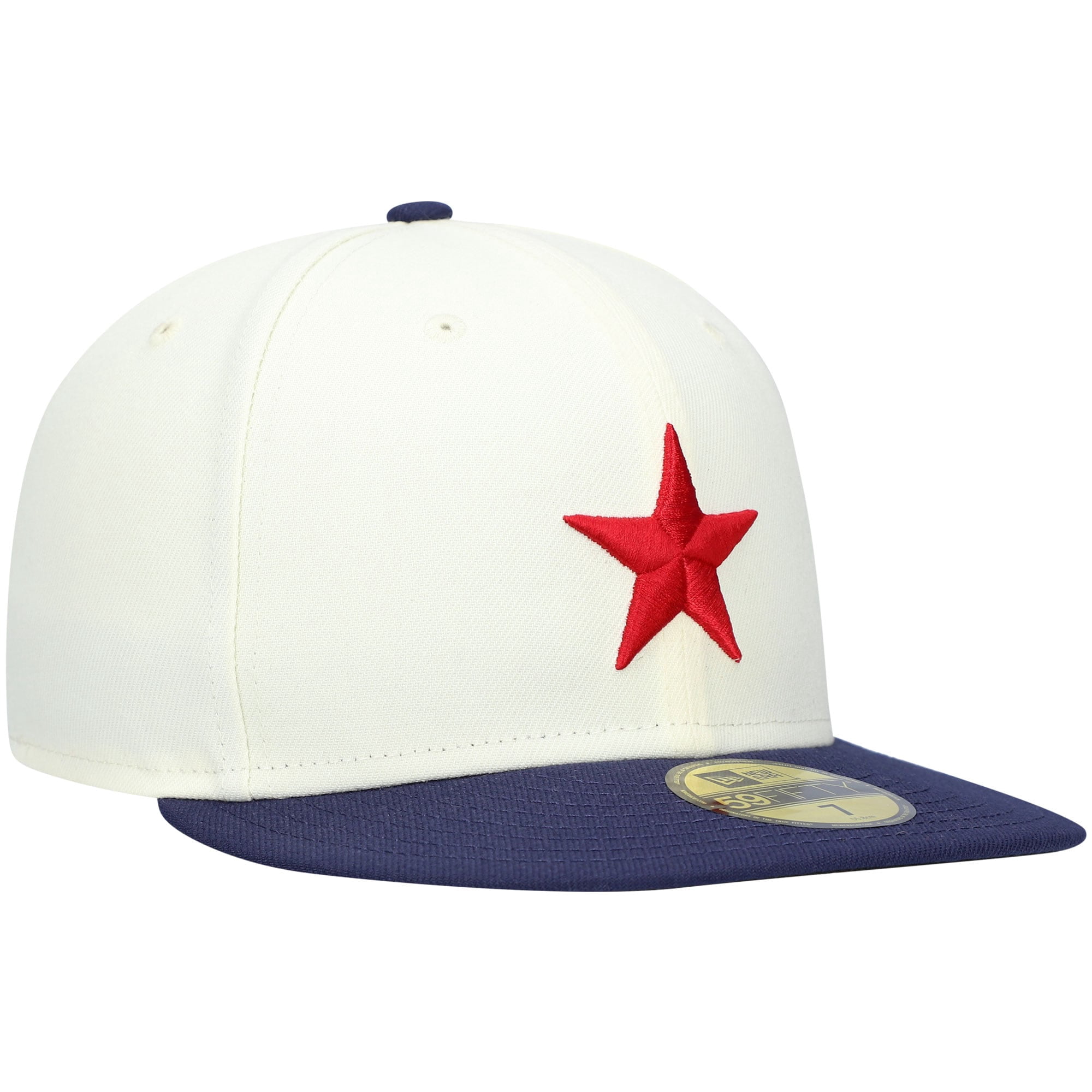 Men's New Era White Detroit Stars Cooperstown Collection Turn Back The Clock 59FIFTY Fitted Hat