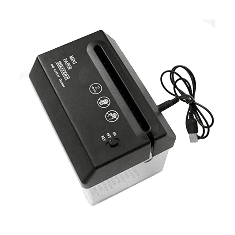 Portable Electric Paper Shredder Usb Battery Operated Shredder Documents  Paper Cutting Tool Office