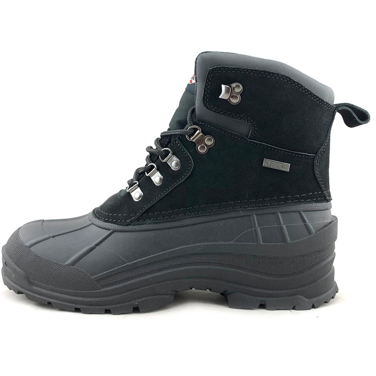 OwnShoe Mens Black Snow Duck Boots Insulated Winter Warm  display picture 1