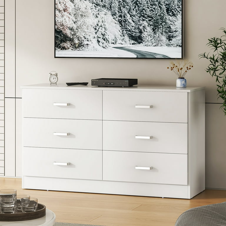 White double cheap drawer dresser