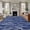 Blue, variant on Bathroom Rugs 2x3 Ft, Black White Lines Non Slip Area Rugs for Kitchen Bedroom Entryway, Retro Stripes Texture Minimalist Art Washable Carpet Runner Rug Floor Mats for Bedroom Home Decor
