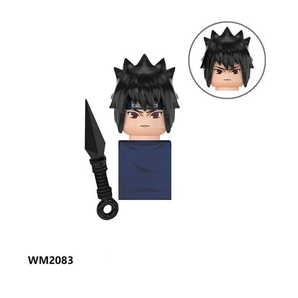 Figuras de acción de Naruto, Sasuke, Sakura, Kakashi, Obito, Jiraiya, Tsunade, minifiguras de dibujos animados, bloques de montaje, regalo de cumpleaños para niños qym unisex