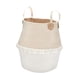thumbnail image 5 of Cesta de lavandería Cesta tejida Cesta de lavandería plegable decorativa multiusos con Beige, 5 of 9