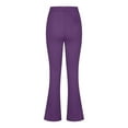 thumbnail image 4 of QATAINLAV Work Slacks for Women 2025 High Waist Office Dress Petite Yoga Pants Business Casual Outfits Solid Color Trousers with Pockets Purple XXL Ofertas de Hoy en Liquidación, 4 of 7