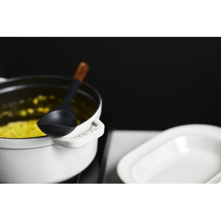 Staub Cast Iron 4-qt Round Cocotte - White Truffle - White Truffle