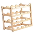 thumbnail image 4 of Soporte de Exhibición de Vino BLESIY Organizador Apilable 4 Capas Madera, 4 of 8