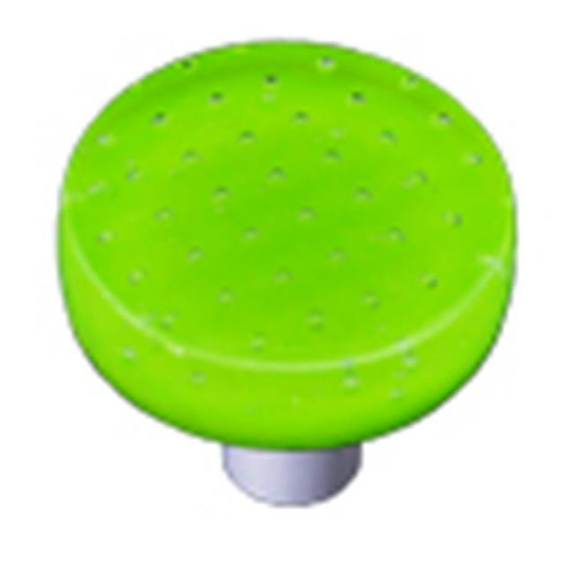 Hot Knobs HK1205-KRB Bulles Printemps Vert Rond Verre Armoire Bouton - Noir Poste
