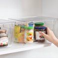 thumbnail image 6 of HBlife 2 Pack Pantry Organizer Storage Stackable Kitchen Laundry Organizers for Onion, Potato, Fruit, Produce, Vegetable Clear, 6 of 7