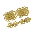 thumbnail image 1 of serony 10Pair Chinese Knots Frog Buttons Sewing Closure Fasteners Cloak Outfit Coat Gold, 1 of 9