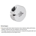 thumbnail image 4 of Uxcell Shaft Collar 0.31" Single Split Aluminum Clamping Collar Shaft Collars with Set Screw Silver Tone 4 Pack, 4 of 4