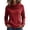 #0193-Red, variant on Shihyeh Women's Cowl Neck Hooded Sweatshirt Long Sleeve Front Pocket Casual Warm Top for Women