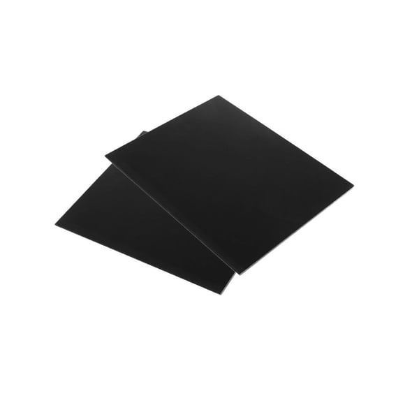 Inteprter 2pcs ABS Sheet Model Craft Plate 200*250*5mm for DIY Sand Table Scene Black Almacenamiento y organización del hogar