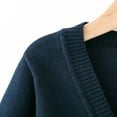 thumbnail image 4 of GYRATEDREAM Baby Boys Girls Knit Sweater Cardigan Infant Toddlers Cotton Crewneck Pullover Sweater Long Sleeve Tops Coat Fall Winter Clothes for 4Y Blue, 4 of 9