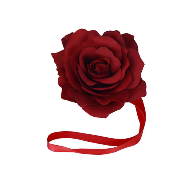 Sujetador de hebilla Bearachild para cortina de ABS color rojo forma de flor decorativa