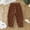 P-Coffee, variant on Ulitacool Girls Summer Pants Wide Leg High Waist Summer Boys Loose Trousers Solid Color Slacks Comfortable Wear Coffee 5-6 Years