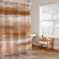 thumbnail image 4 of Orange Brown Abstract Shower Curtain, Mottled Oil Painting Texture Modern Waterproof Shower Curtain Set with 12 Hooks Lightweight Bath Curtains Fabric Bathroom Decor 60x72 Inches, 4 of 9