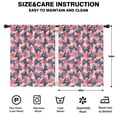 thumbnail image 2 of Blackout Kids Curtains,White Butterfly Red Blue Leaf Pattern Childrens Insulated Curtains Set Of 2,Bedroom Essentials,Toddler Room Decor 42"x54", 2 of 5