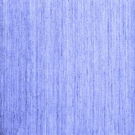 Ahgly Company Indoor Square Abstract Blue Contemporary Area Rugs, 6' Square