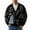 Black, variant on IWRICH Mens Dinosaur Sweater Chunky Oversized Knitted Cartoon Button down Sweater Cardigan White XL