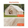 thumbnail image 4 of Choco Moon Inflatable Tent for 4-6 Campers Easy Setup, Pop-Up Glamping Tent with Pump, Portable Outdoor Shelter, 4 of 11