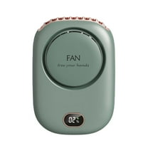 RoamHome Electric Outdoor Mini Fan Charging Waist Fans USB Rechargeable Handheld Battery Powered Portable Fans Personal Cooling Fan That Blows Cold Air (Green)