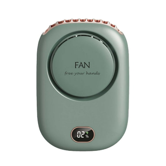 RoamHome Electric Outdoor Mini Fan Charging Waist Fans USB Rechargeable Handheld Battery Powered Portable Fans Personal Cooling Fan That Blows Cold Air (Green)