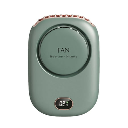 

Lixmnse USB Rechargeable Mini Handheld Fan with Waist Clip 3 Speed Low Noise Powerful Wind for Home Office Outdoor Travel Includes Adjustable Lanyard and Bracket Green