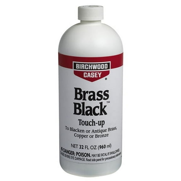 Birchwood Casey Fast-Acting Brass Black Metal Finish to Blacken or Antique Brass, Copper, Bronze Parts