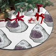 thumbnail image 3 of FMSHPON Angry Shark Pattern Xmas Christmas Tree Skirt Stand Mat for Holiday Party Decoration Indoor Outdoor 36 inches, 3 of 3