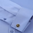 thumbnail image 6 of TANSILING Men's French Cuff Dress Shirt with Free Cufflinks, Formal Long Sleeve Tuxedo Shirt, 6 of 7