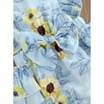 thumbnail image 6 of Newborn Baby Girls Summer Romper Ruffle Sleeve Floral Jumpsuit Bodysuit Headband 2PCS Clothes Outifis, 6 of 9
