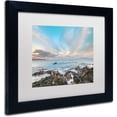 thumbnail image 2 of Trademark Fine Art 'South Maui Sunrise' Canvas Art by Pierre Leclerc, White Matte, Black Frame, 2 of 4