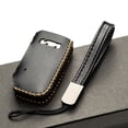 thumbnail image 4 of Vitodeco Genuine Leather Smart Key Fob Case Compatible with KIA Soul, Seltos, Sportage, NIRO, Sorento, Telluride, Rio, Forte, K5 2022-2025 New Emblem (4-Button, Black), 4 of 5