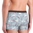 thumbnail image 4 of Bingfone Bunny And Flower Men's Underwear - Casual Stretch Boxer Briefs-X-Large, 4 of 7