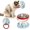 Ceramic-A, variant on Wall Mounted Cat Bowl, 2-in-1 Elevated Feeder, Adjustable Height,Plastic-A | 2-in-1 cat food station and feeding shelf, wall or floor, anti-tip, removable dishwasher safe bowl for indoor cats