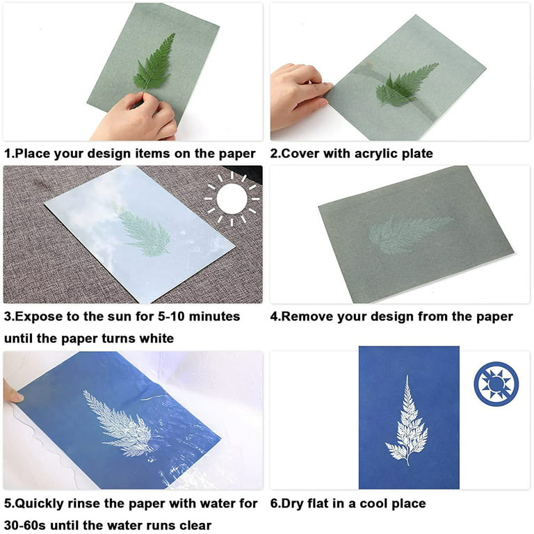 Sun Print Paper Kit Sun Art Paper Sensitivity Nature Printing Paper Solar  Drawing Paper A5 Sun Paper Kit For Kids Adults Diy Arts Crafts Project Sun  Art Paper - Temu