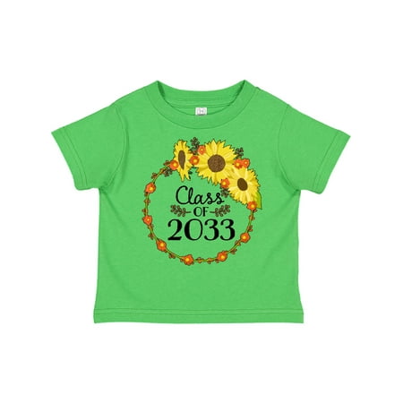 

Inktastic Class of 2033 Sunflower Wreath Gift Toddler Boy or Toddler Girl T-Shirt