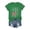 Green, variant on Womens 4th Of July Shirts Anniversary National Flag Print Short Sleeve Crew Neck Shirts Fourth July Tee Shirts