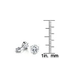 thumbnail image 4 of Luxurman Ladies 14k Solitaire Round Natural 2.0 Ctw Diamond Martini Stud Earrings For Her (White Gold), 4 of 4