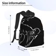 thumbnail image 2 of Fotbe French Bulldog Mochila Ligera Casual para Laptop para Hombres y Mujeres, Mochila Impermeable de Uso Diario, Mochila para Universidad, 2 of 6