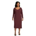 thumbnail image 3 of Terra & Sky Women’s Plus Rib Knit Jersey Midi Dress, 3 of 6