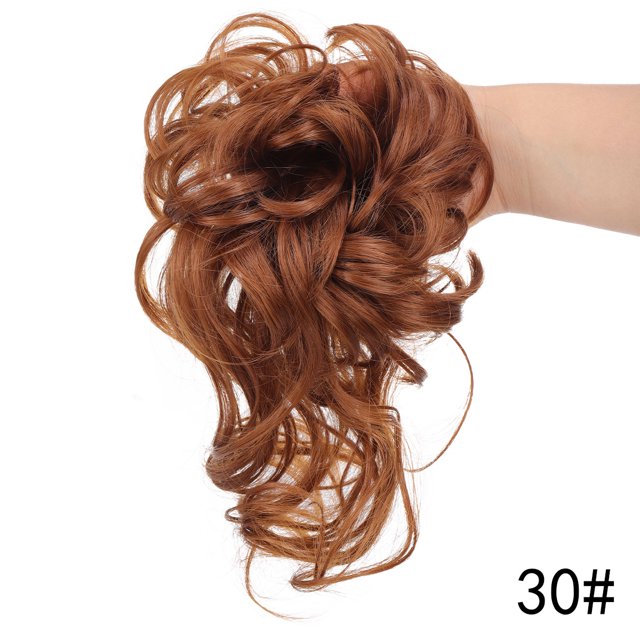 Yeacher Pièce de Cheveux Chignon Décoiffé Synthétique Chouchous Chignon Décoiffé Extensions
