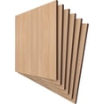 thumbnail image 2 of Ekena Millwork 11 3/4"W x 11 3/4"H x 3/8"T Wood Hobby Boards, Hickory (6-Pack), 2 of 6