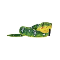 Wild Republic Rainforest Snake Emerald Tree Boa, Stuffed Animal, 54 Inches, Plush Toy, Fill is Spun Recycled Water Bottles