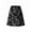 Black Leaves, variant on Women's High Waisted Midi Skirt,Knee Length A-Line Flowy Swing Skirt,Soft Stretch Knit Work Skirt,Mother‘s Day,Black Leaves,L