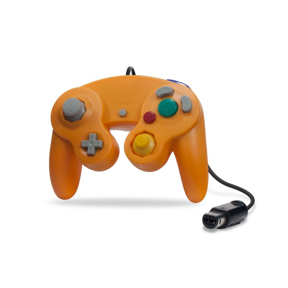 2X Two GameCube / Wii Compatible Controllers - Orange - image 2 of 3