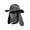 Dark Gray, variant on ™ 07-281 Fashion Summer Outdoor Sun Protection Fishing Cap Neck Face Flap Hat Wide Brim