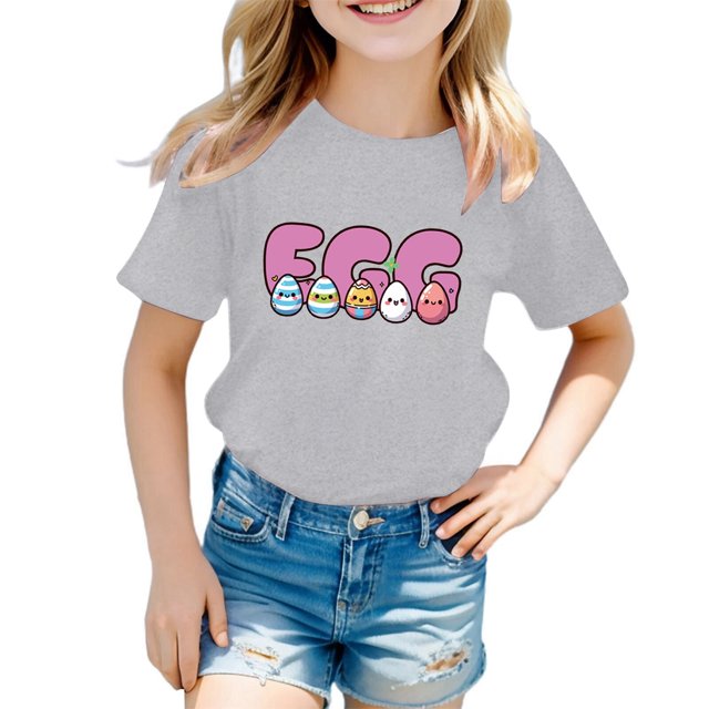 EHQJNJ Tenue de Pâques pour Bébé Garçon Ensemble Printemps/été Décontracté Manches Courtes T-Shirt Imprimé Lettres de Pâques Col Rond Vêtements Confortables pour Enfants Nouveau-Né Orange
