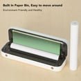 thumbnail image 3 of 2 Rolls Thermal Paper, 8.27"/210mm Wide Compatible with Bluetooth Portable Thermal Printers, Quick-Dry A4 Thermal Paper for Documents Picture Homework, 25 Sheets/Roll, White, 3 of 6
